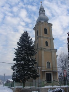Kostol Všetkých svätých v zime