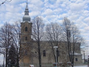 Kostol Všetkých svätých v zime